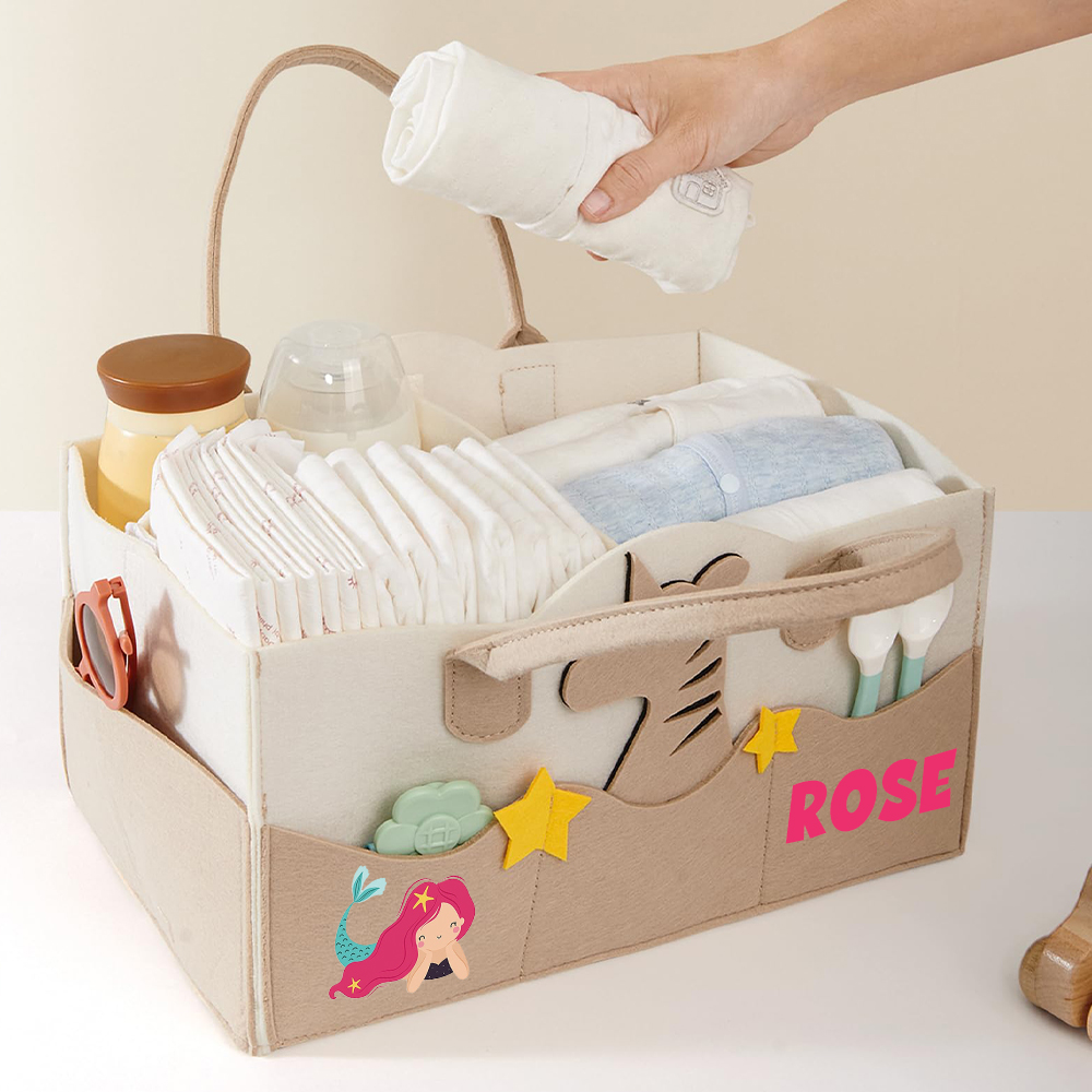 Personalized Baby Accessories & Diapers Portable Nursery Bag | CWToy142