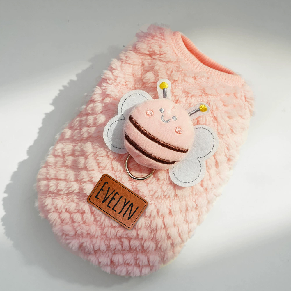 Personalized Cute Pet Soft Plush Fleece Vest | BKPet194