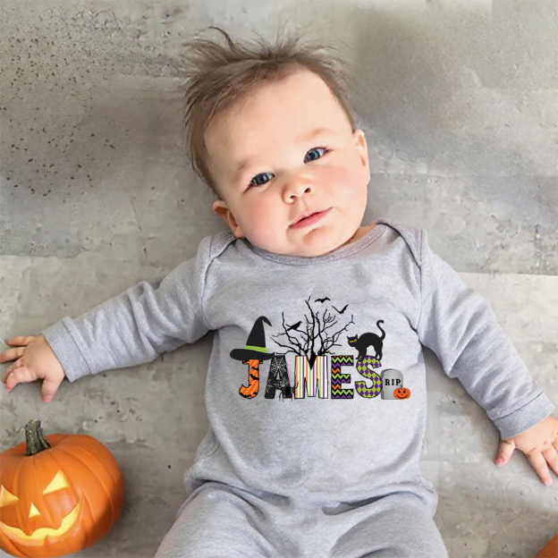 Personalized Baby Lovely First Halloween Outfit | CWHalloween35