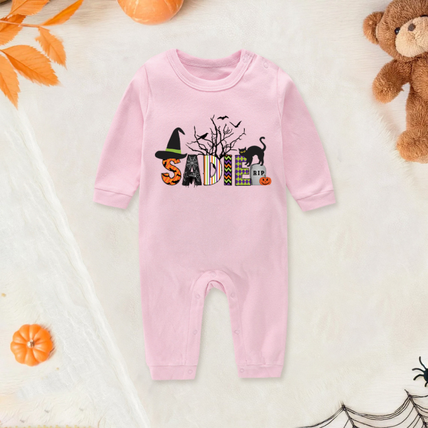 Personalized Baby Lovely First Halloween Outfit | CWHalloween35