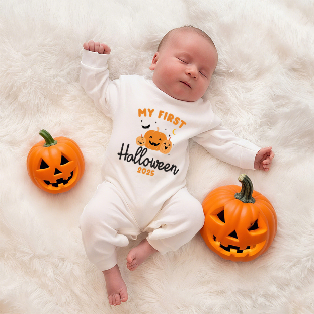Personalized Baby My 1st Halloween Outfit with Hat | CWHalloween61