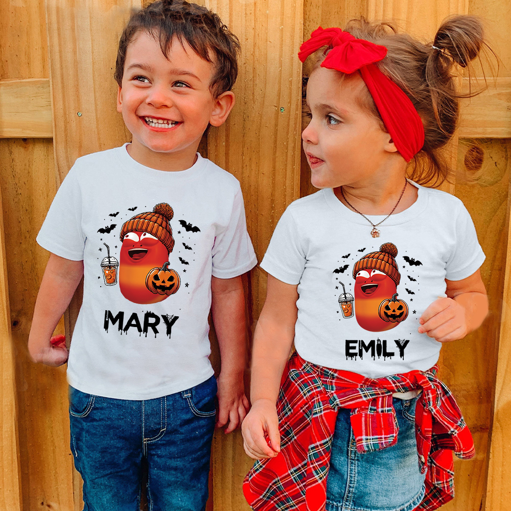 Personalized Larva's Halloween Funny Kid Shirt | Larva05