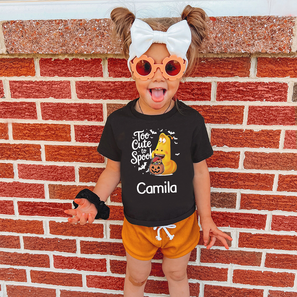 Personalized Larva's Halloween Funny Kid Shirt | Larva06