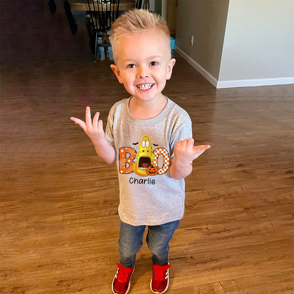 Personalized Larva's Halloween Funny Kid Shirt | Larva12