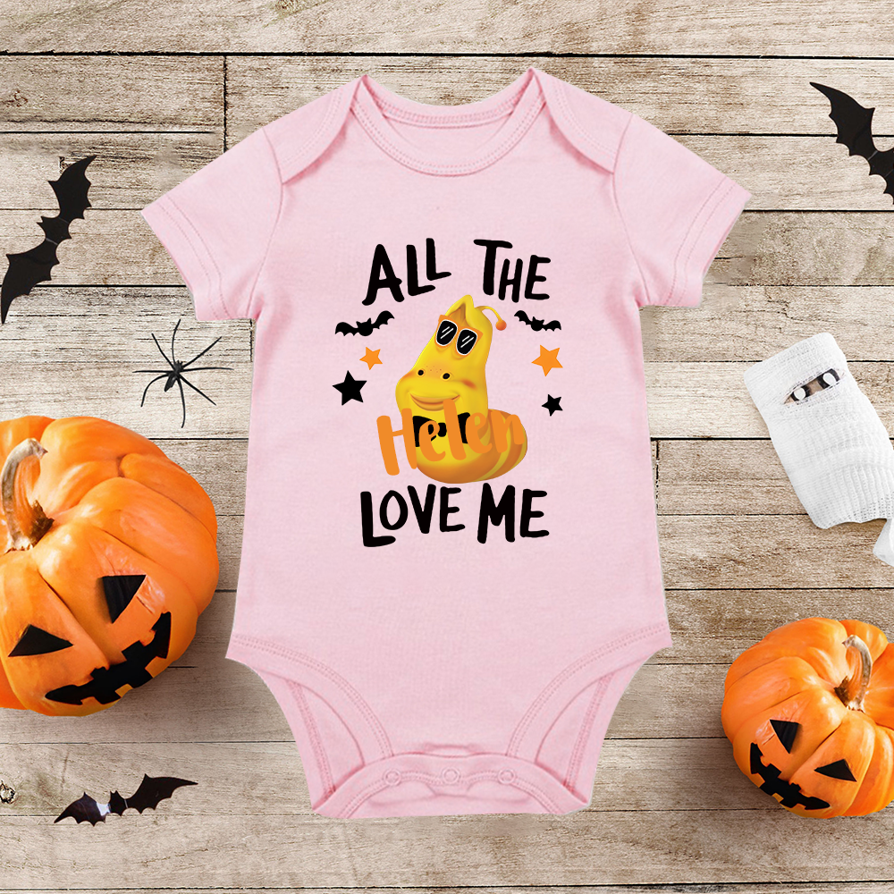 Personalized Larva's Halloween Funny Baby Romper | Larva17