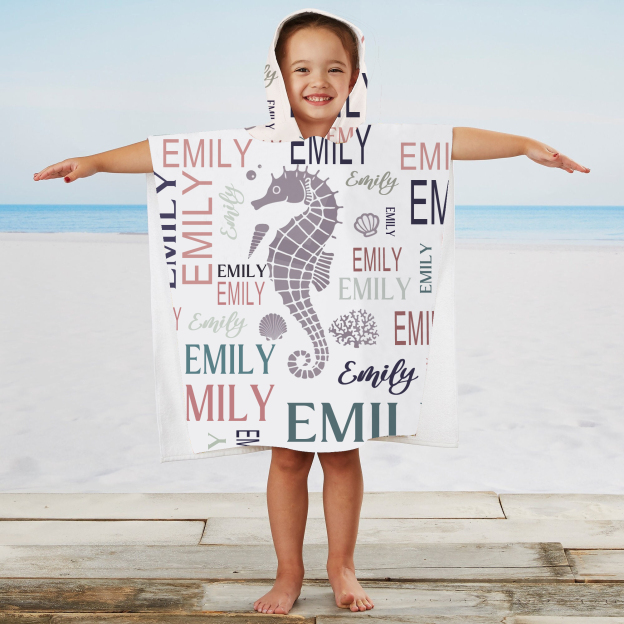 Personalized Hooded Beach Towel for Summer & Beach | CWHTowel29