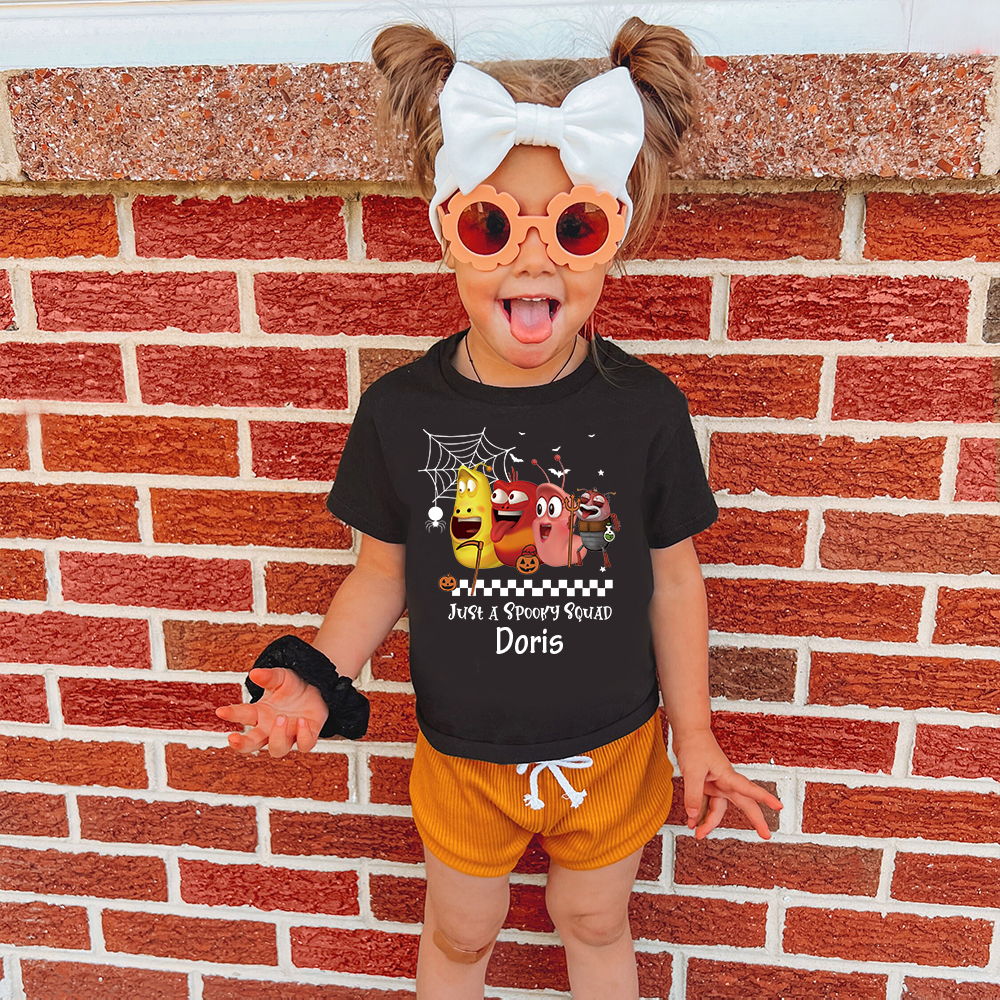 Personalized Larva's Halloween Funny Kid Shirt | Larva10