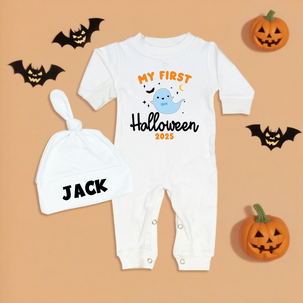 Personalized Baby My 1st Halloween Outfit with Hat | CWHalloween64