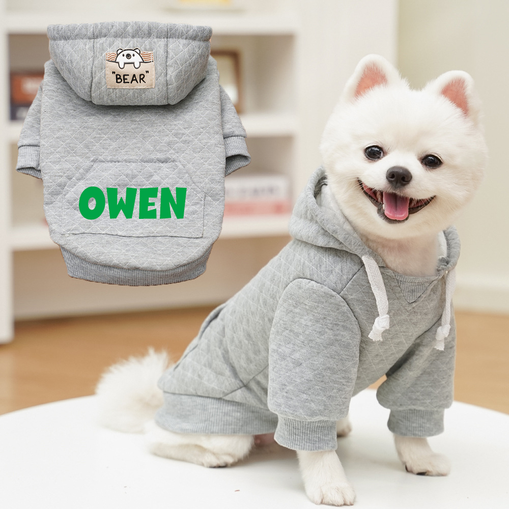 Personalized Warm Pullover Pet Hoodie Sweatshirt | BKPet209