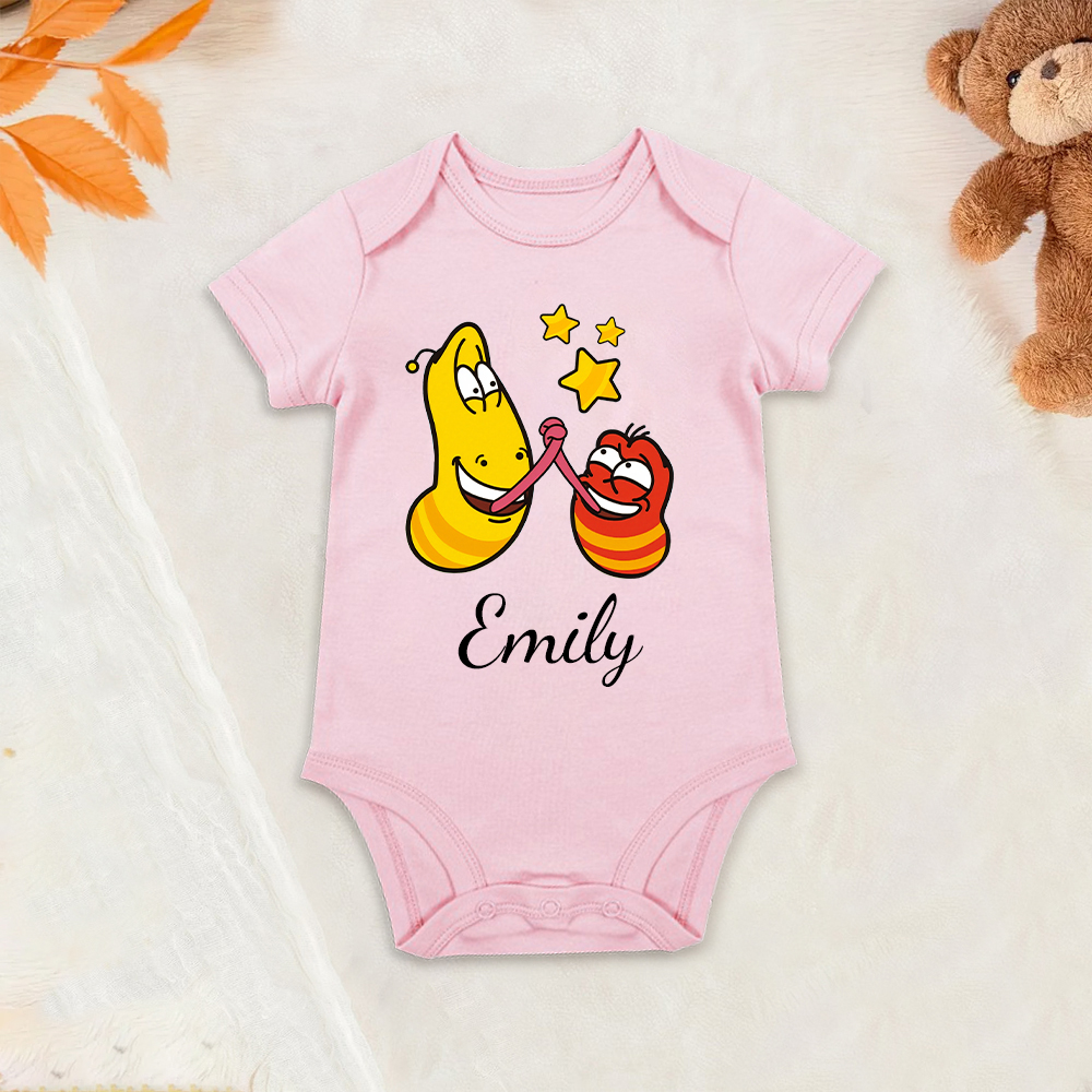 Personalized Larva's Funny Baby Romper | Larva23