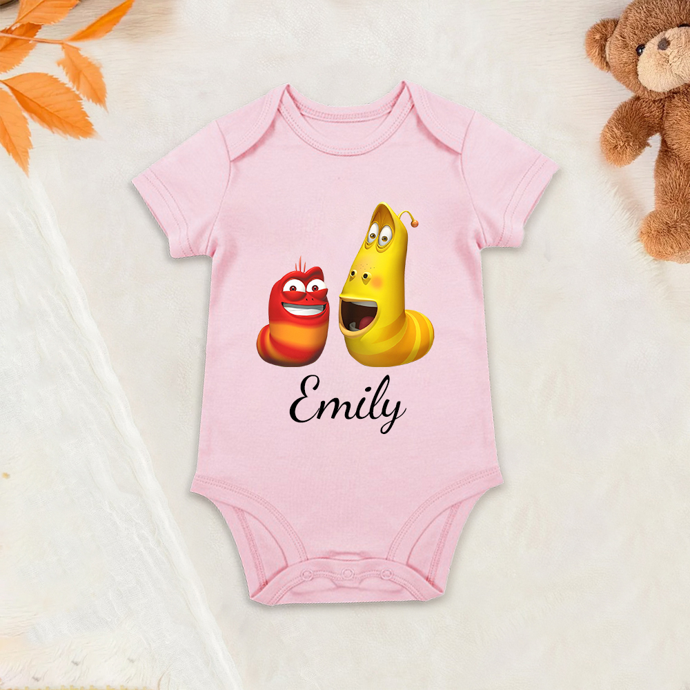 Personalized Larva's Funny Baby Romper | Larva24