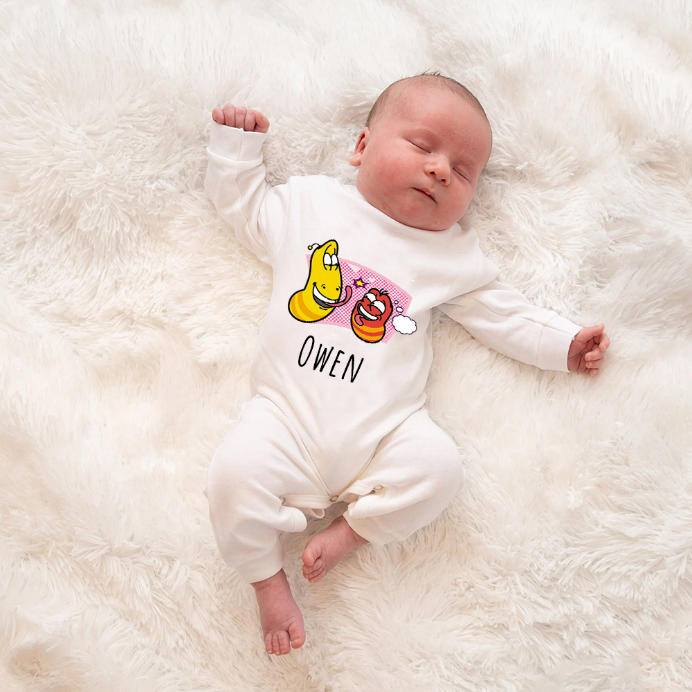 Personalized Larva's Funny Baby Romper | Larva26
