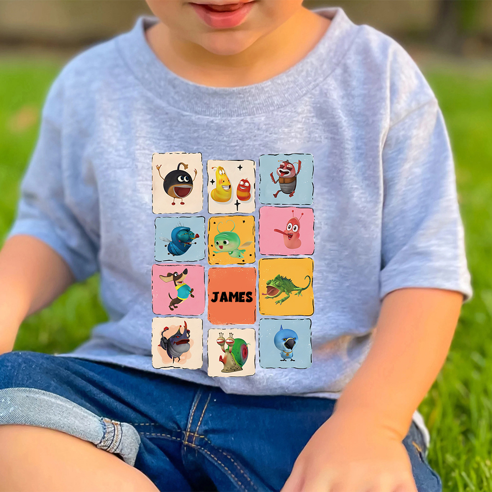 Personalized Larva's Funny Kid Shirt | Larva30