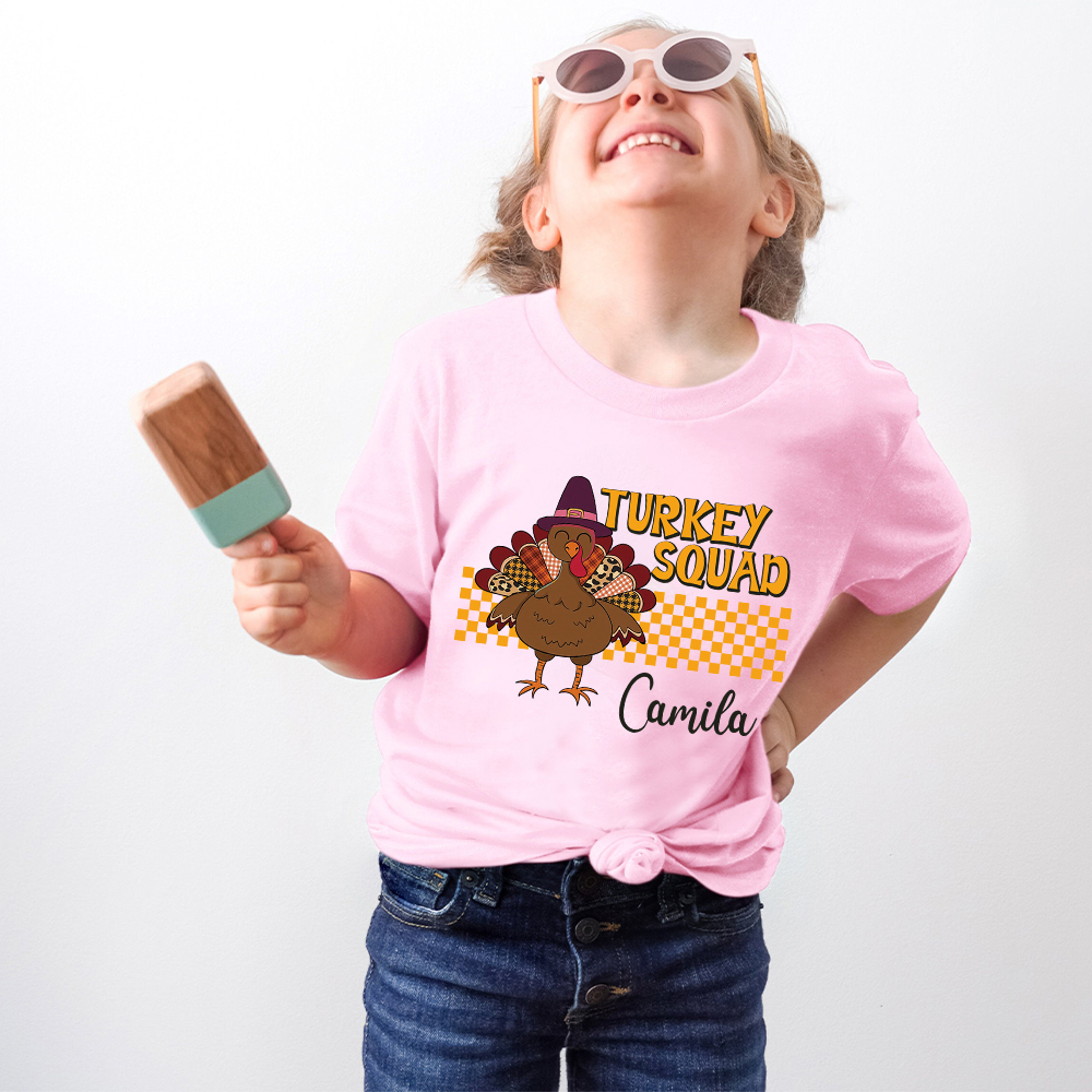 Personalized Turkey Squad Family Matching Shirt | CWThanks09