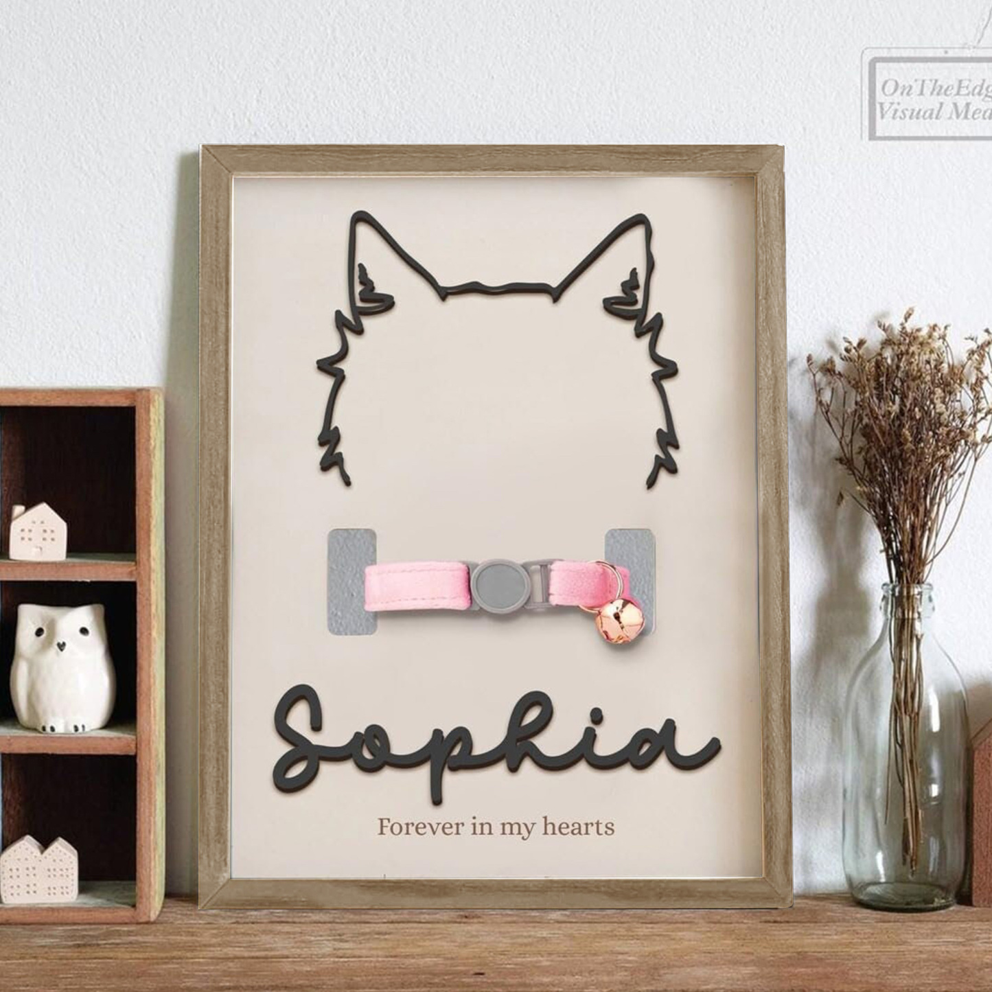 Personalized Memorial Plaque Dog Ear Collar Sign | BKPet212