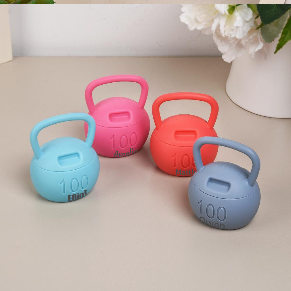 Personalized Miniature Baby Kettlebell & Barbell Gripping Toys | CWToy149