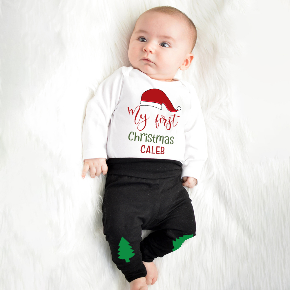 Personalized Baby 1st Christmas Outfit Set | MCGift123