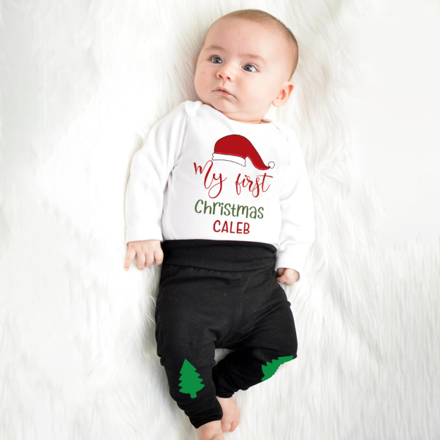 Personalized Baby 1st Christmas Outfit Set | MCGift123