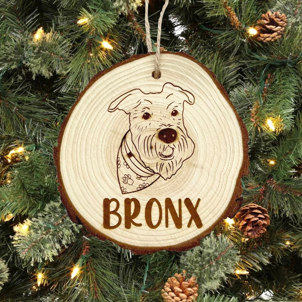 Personalized Pet Wooden Christmas Tree Ornaments | MCGift138