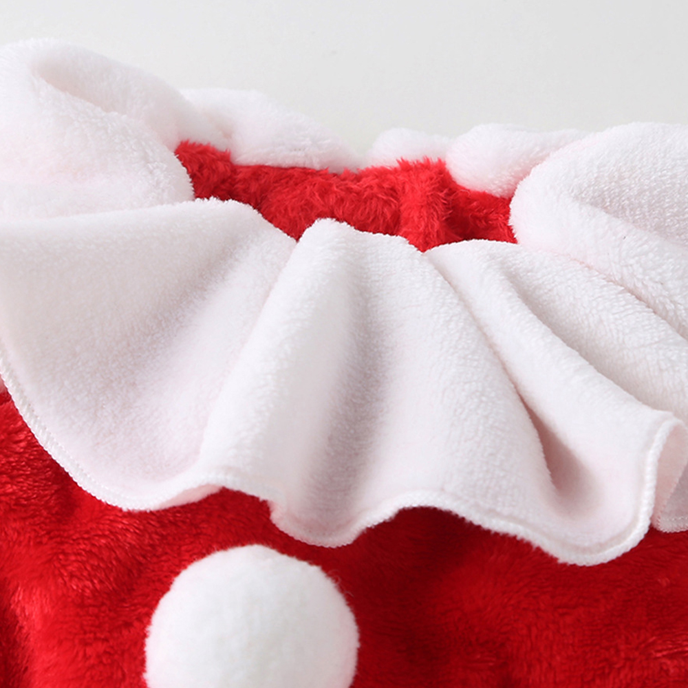 Personalized Leather Patch Newborn Baby Christmas Outfits | MCGift153