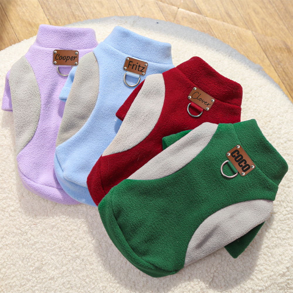 Personalized Leather Patch Pets Color Sweatshirts | BKPet225