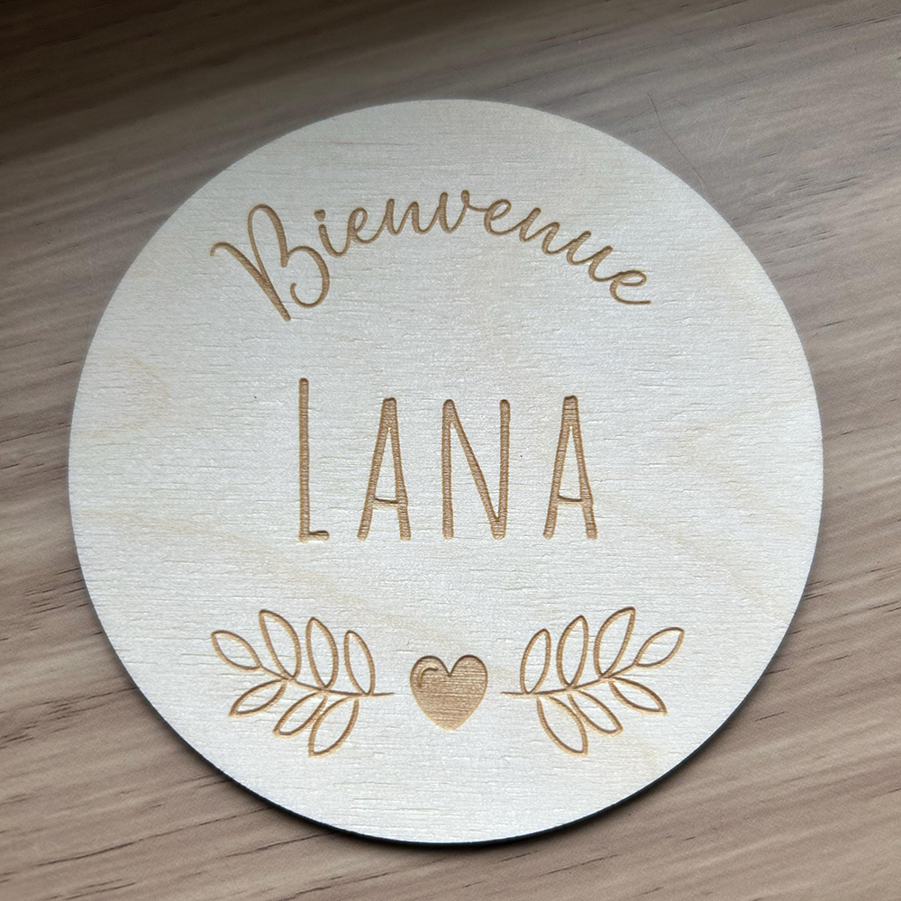 Personalized Wooden Newborn Baby Birth Souvenir | CWToy154