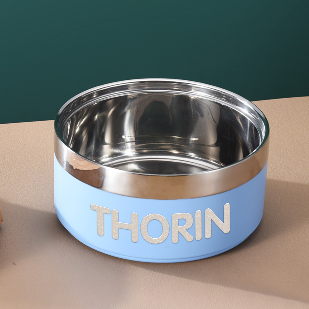 Personalized Stainless Steel Pet Food Bowl | BKPet229