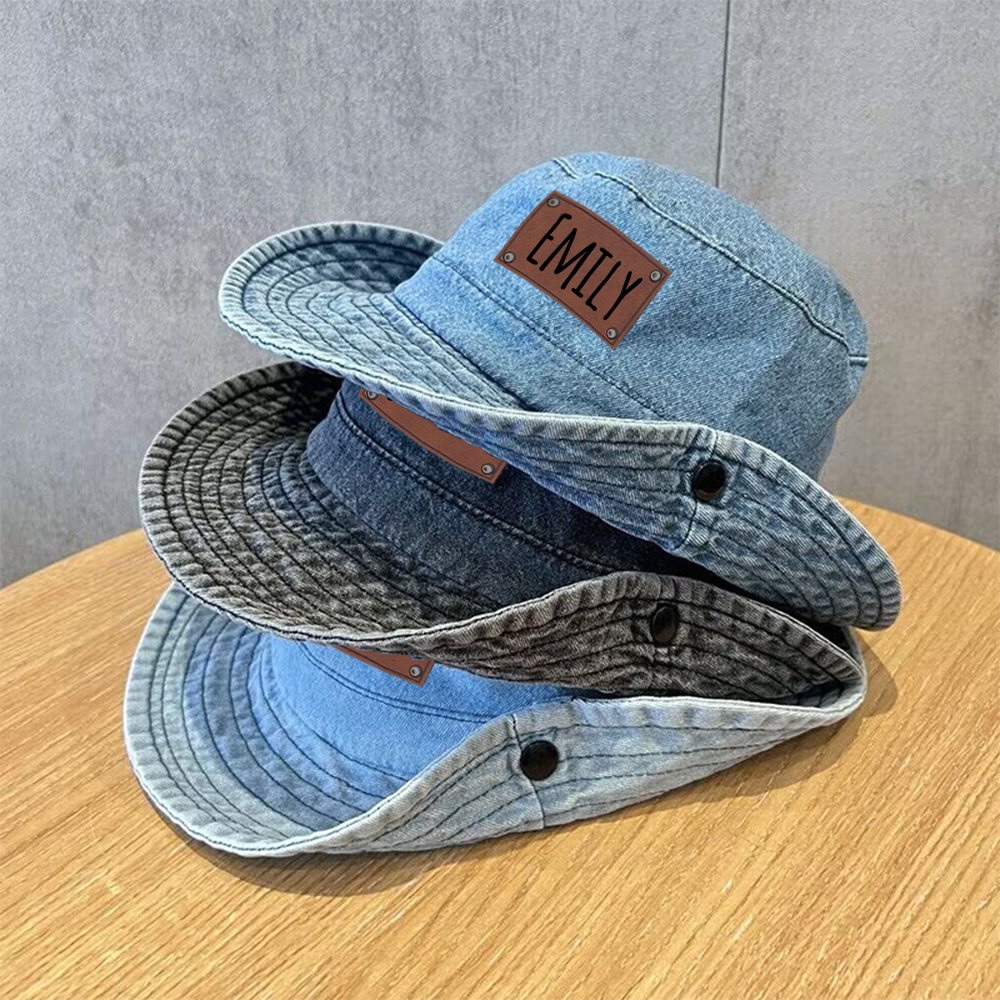 Personalized Cowboy Leather Patch Hat for Comfort & Unique | CWBeach68