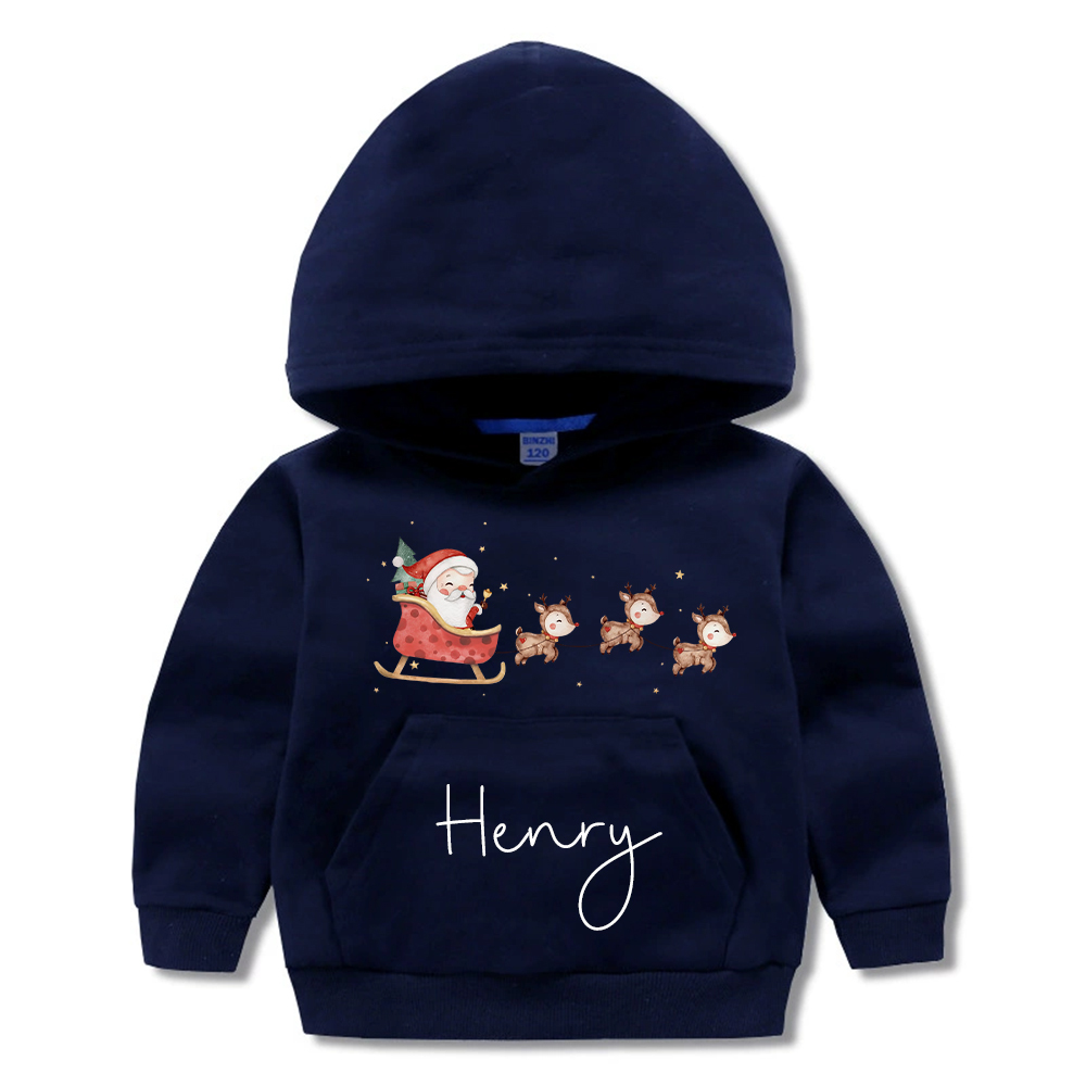 Personalized Kids Funny Christmas Hoodie | MCGift179