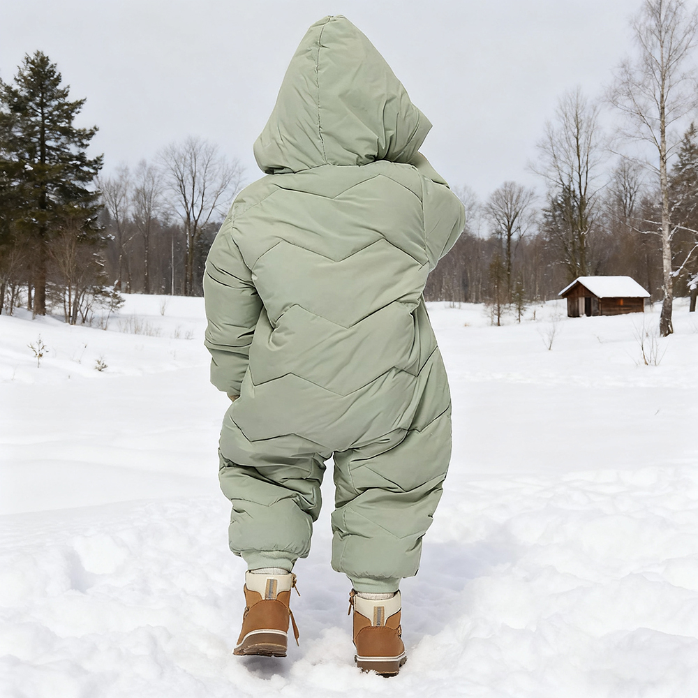 Personalized Baby Antler Lightweight Down Cotton Romper | CWBaby326