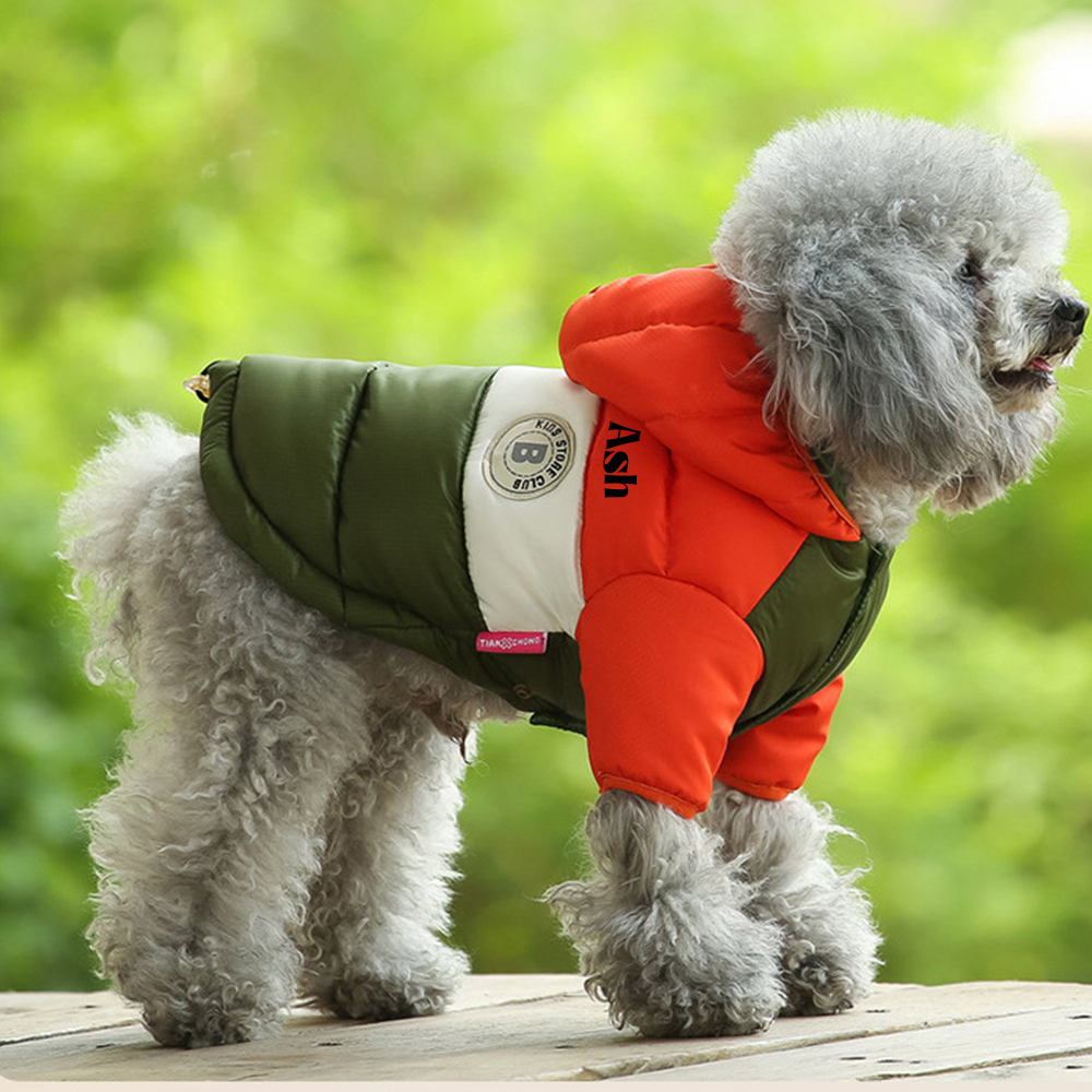 Personalized Pets Warm Lightweight Puffer Jacket | BKPet243