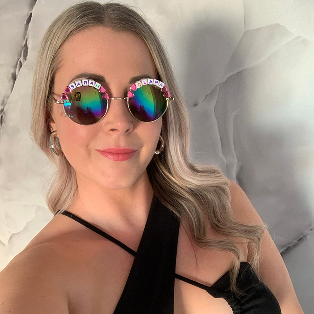 Personalized Colorful Flower Sunglasses For Kids | CWBeach76