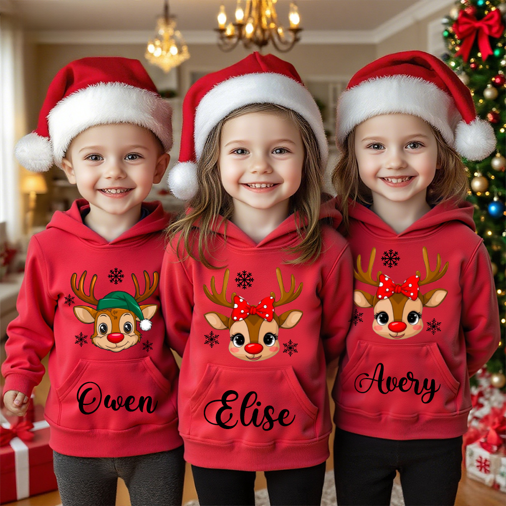 Personalized Kids Lovely Christmas Hoodie | InSweatshirt81