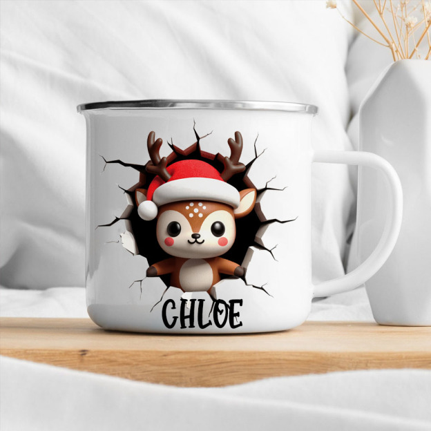 Personalised 12oz/17oz Christmas Creactive Mugs | MCGift211