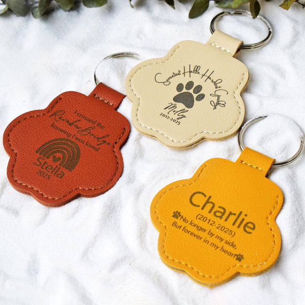 Personalized Pet Fur Storage Memorial Keychain | BKPet253