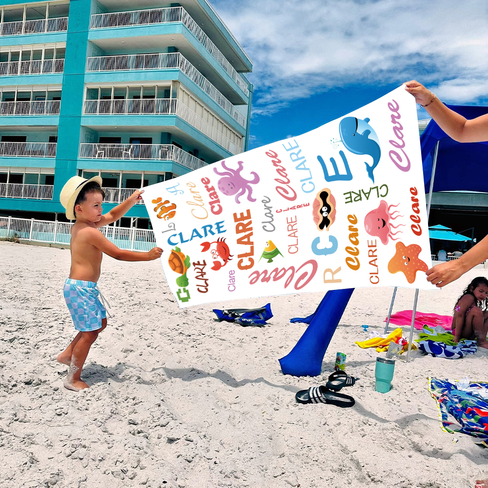 Personalized Lovely Kid Towel for Summer & Beach | CWTowel115