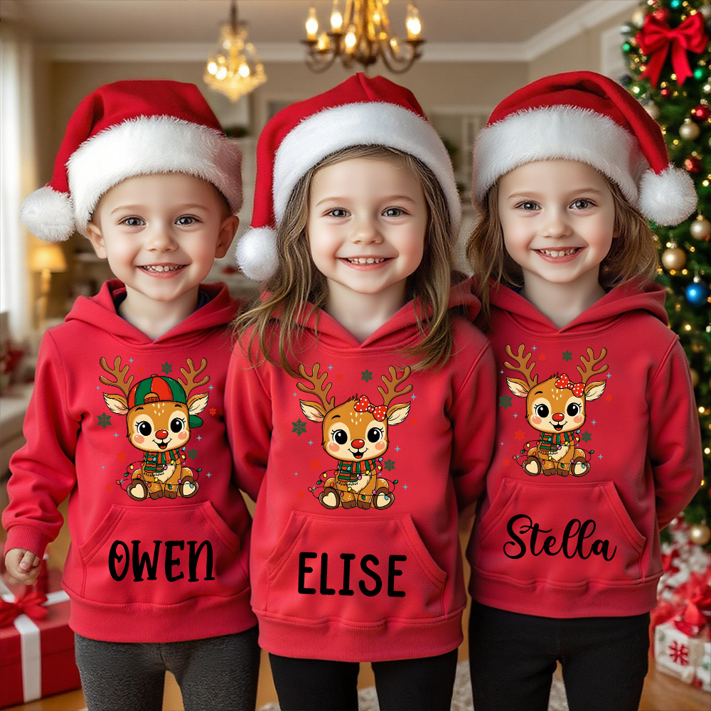 Personalized Kids Lovely Christmas Hoodie | MCGift218