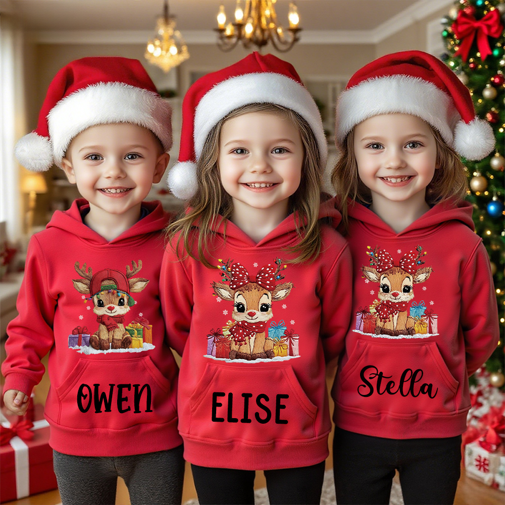 Personalized Kids Lovely Christmas Hoodie | MCGift220