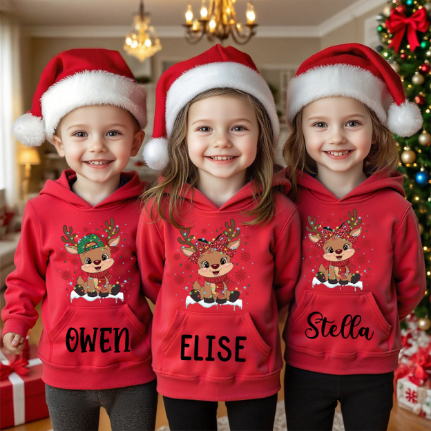 Personalized Kids Lovely Christmas Hoodie | MCGift221