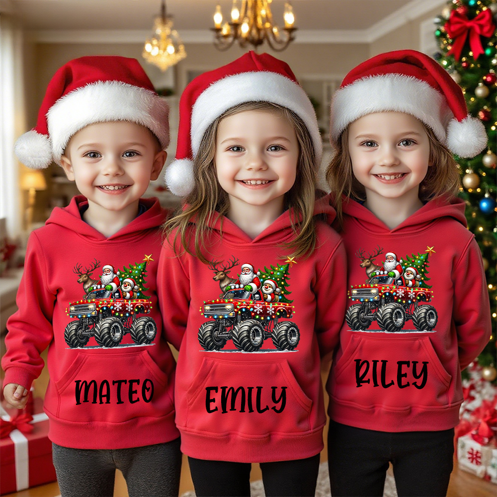 Personalized Kids Lovely Christmas Hoodie | MCGift227