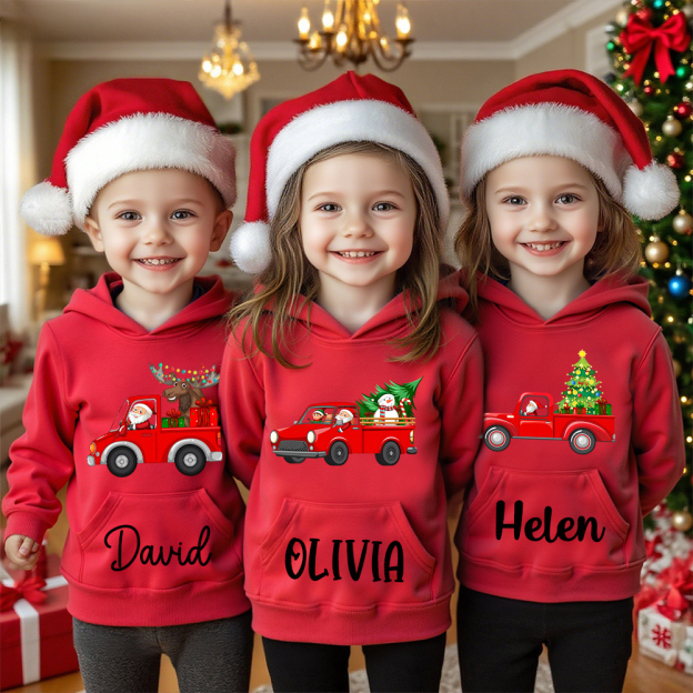 Personalized Kids Lovely Christmas Hoodie | MCGift229