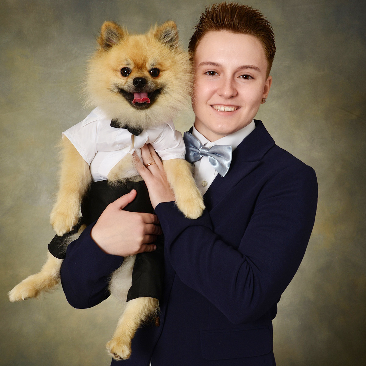 Personalized Pet Tuxedo Wedding Outfit | BKPet261