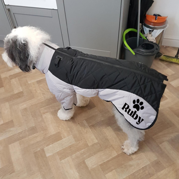 Personalized Pet Winter Warm Windproof Large Puffer Jacket | BKPet281