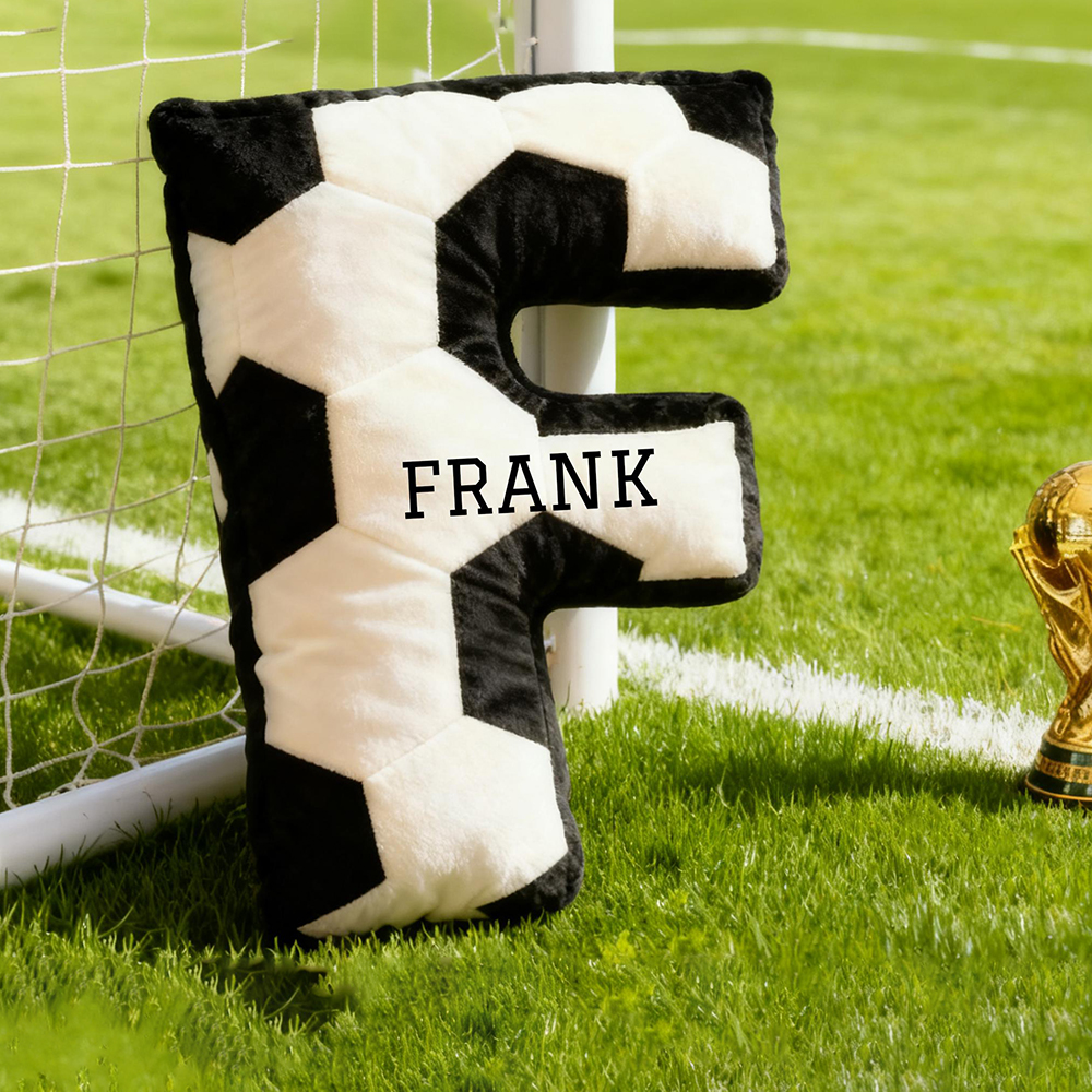 Personalized Soccer Letter Sport Pillow | CWGift07