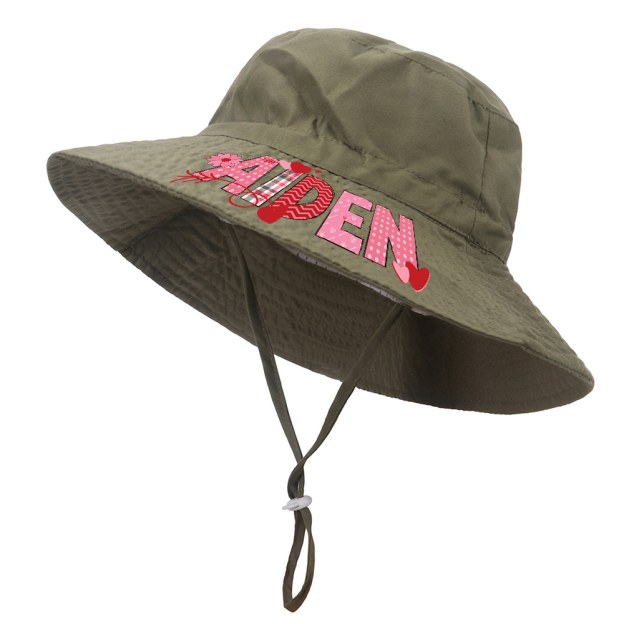 Personalized Valentine's Summer Sun Protection Bucket Hat | ValGift01