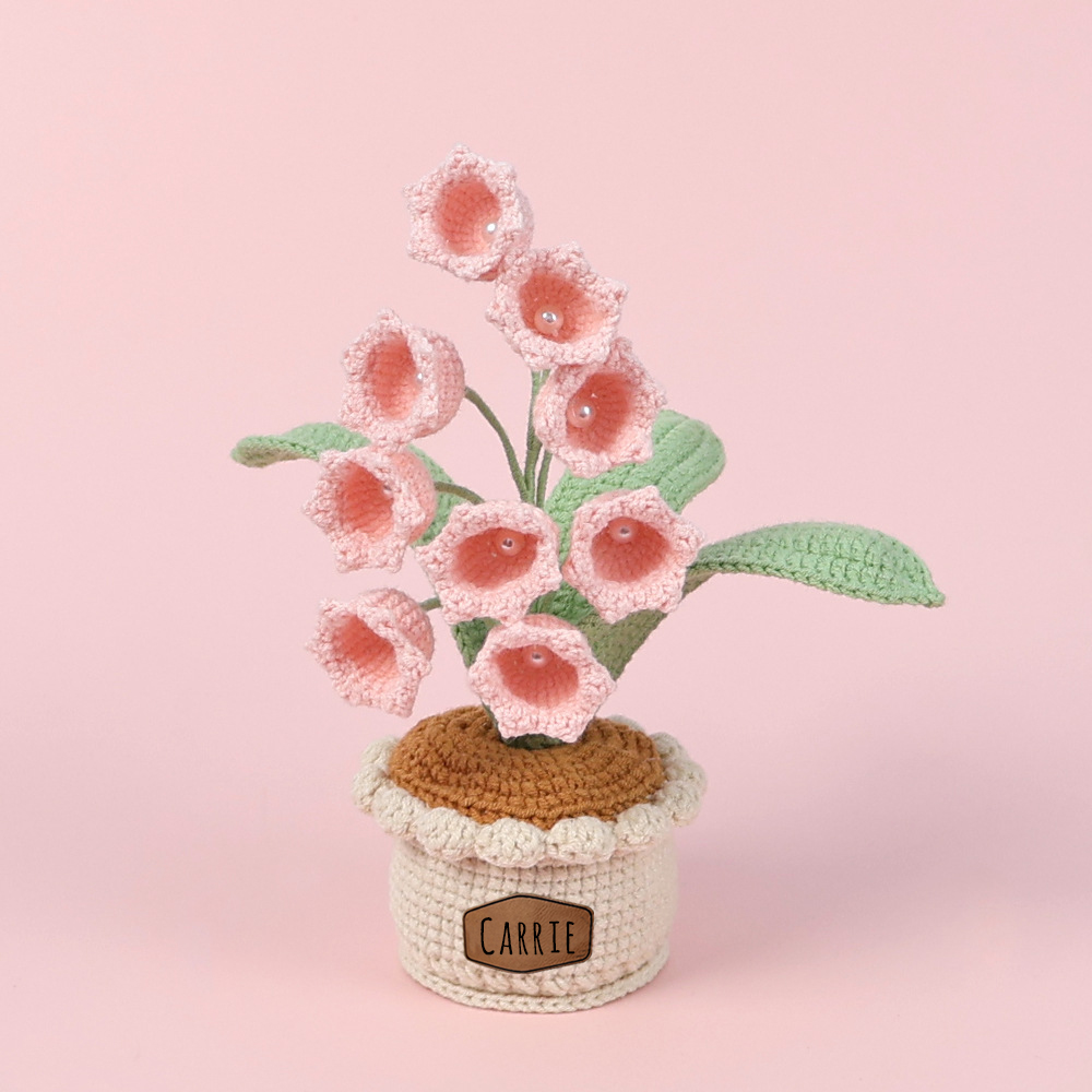 Personalized Crochet Flower in the Pot｜Gift For Mom  | CWMom17