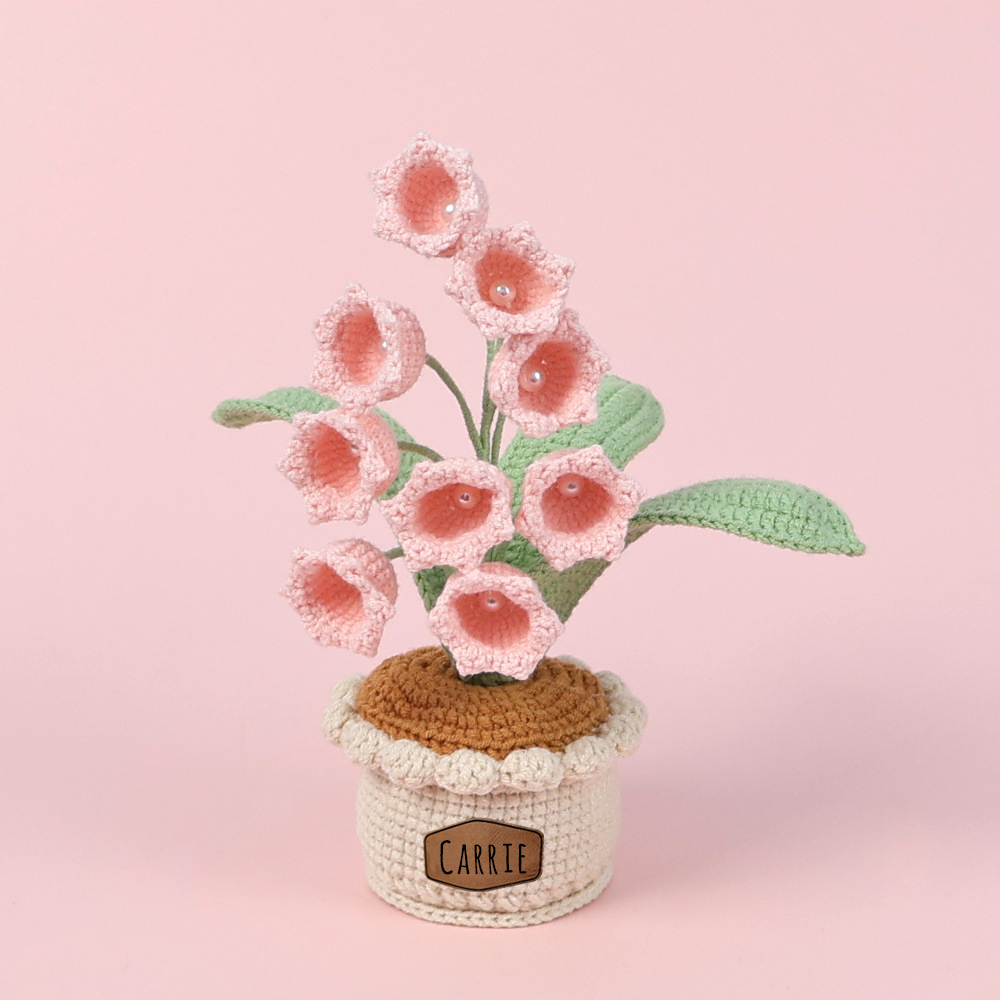 Personalized Crochet Flower in the Pot｜Gift For Mom  | CWMom17