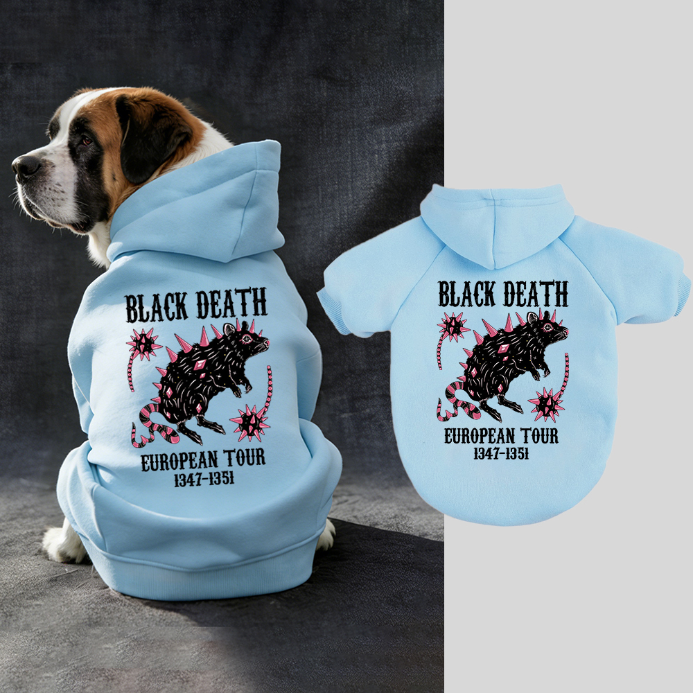 Black Death European Dour Puppy Hoodie | BKPet317
