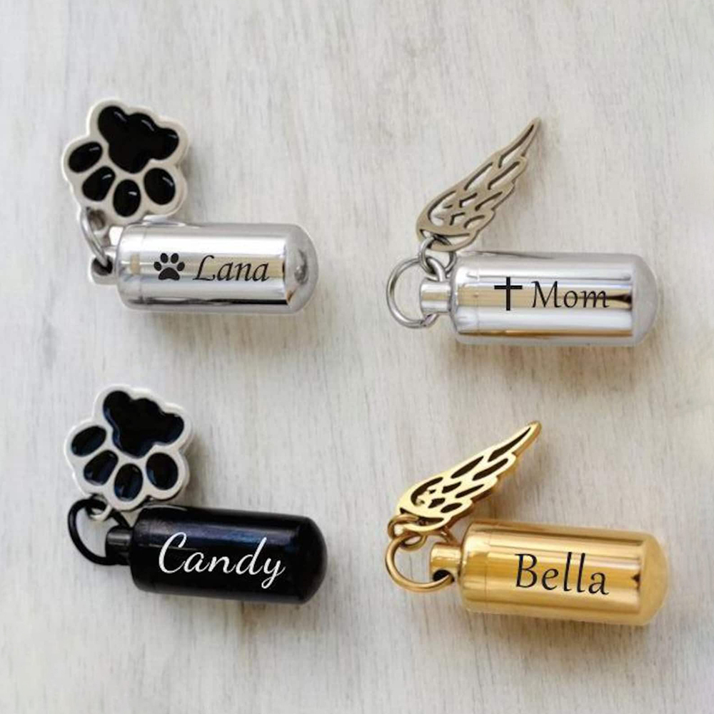 Personalized Pet Ashes Keepsake Keychain | BKPet351
