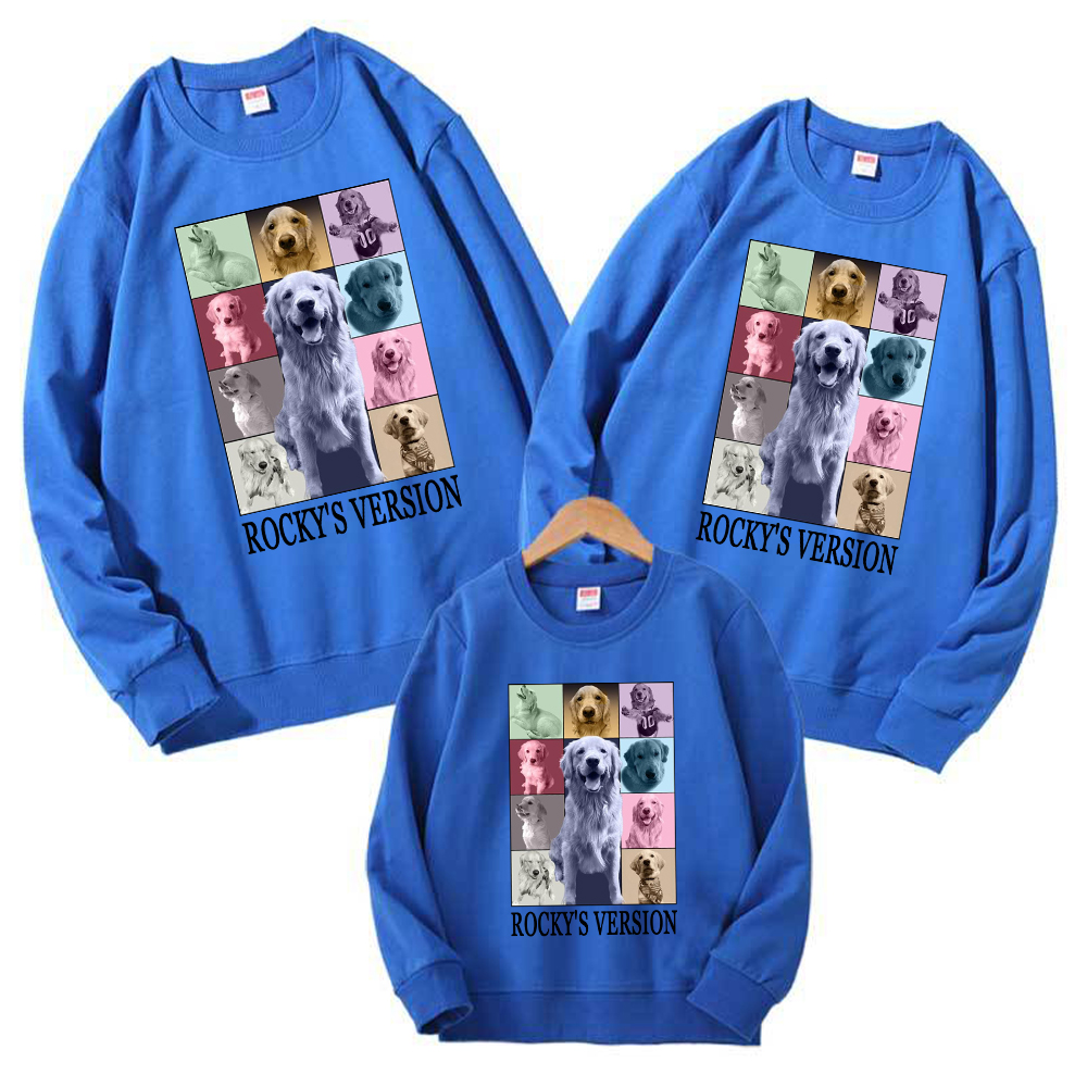 Personalized Pet Version Collage Crew Neck Sweatshirt | BKPet352
